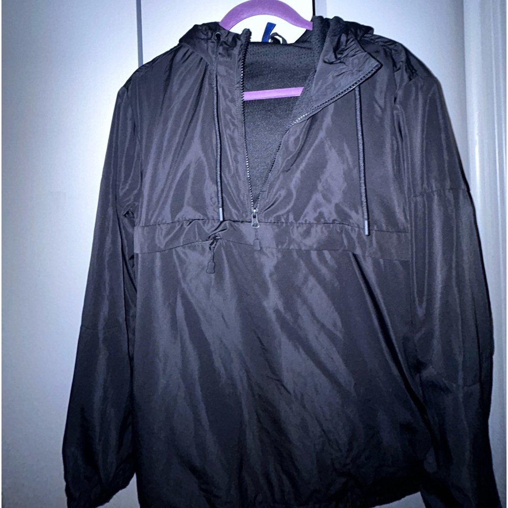 H&M divided windbreaker pullover, kangaroo front pocket 85 XS